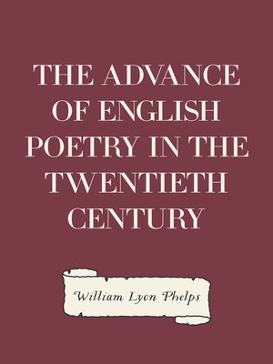 cover image of The Advance of English Poetry in the Twentieth Century